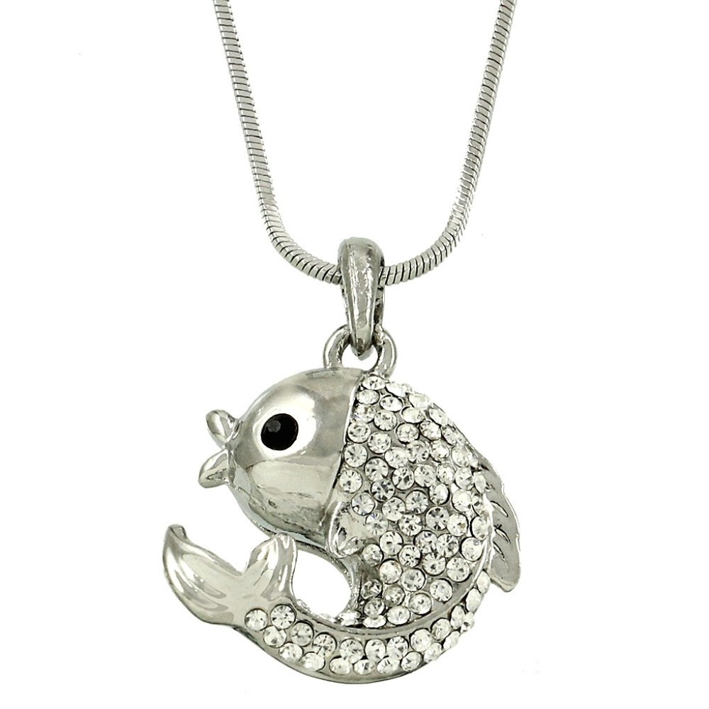 Fish Charm Pendant Necklace